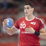 Die Schweizer Handball-Nati muss an der WM vorerst auf Luka Maros verzichten. Grund: Er wurde kurz vor der Abreise nach Ägypten positiv auf das Coronavirus getestet. (Ennio Leanza / KEYSTONE)