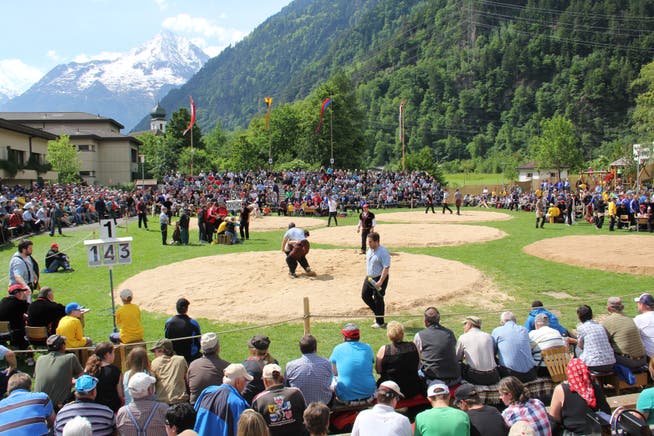 So sah das Urner Kantonale Schwingfest 2014 aus. Ob es dieses Jahr stattfinden kann, ist ungewiss.