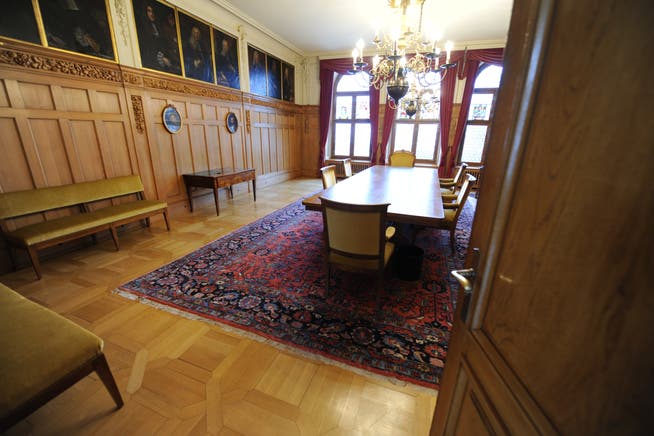Regierungsratszimmer im Rathaus Solothurn: Wer wird hier nach den Gesamterneuerungswahlen Platz nehmen?