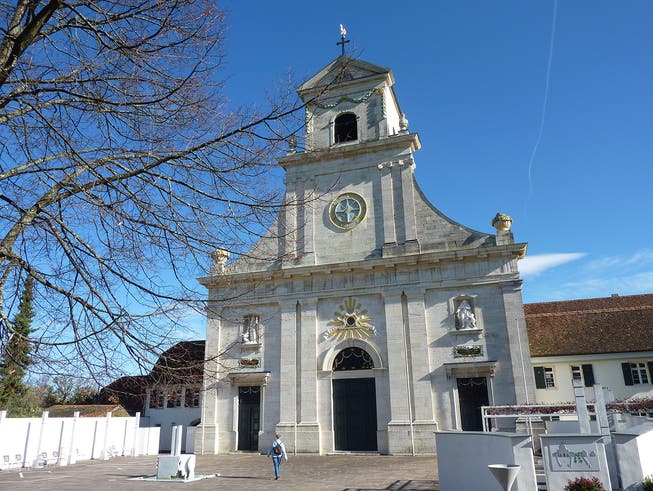 Das Wahrzeichen des Klosters Mariastein: die Basilika