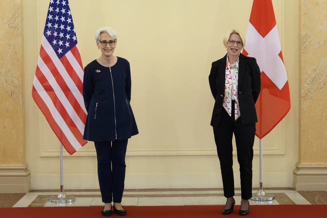 «Intensiver und vielfältiger bilateraler Dialog auf hochrangiger Ebene:» Wendy Sherman (l.) und Livia Leu