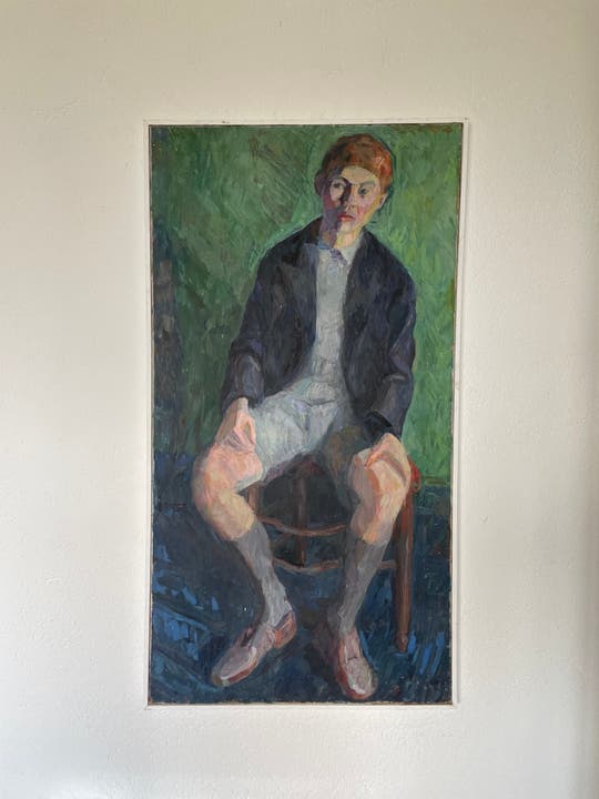 Ein Selbstporträt des jugendlichen Künstlers, der zunächst die Malerei für sich entdeckt hatte.