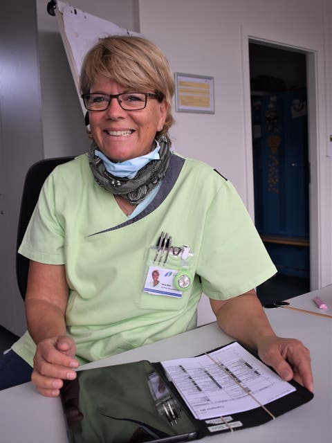 Im Rapport hält Silvia Böni den Gesundheitszustand des Kunden fest.
