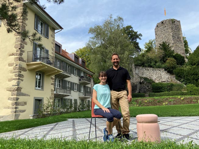 Yvonne Waldburger und Roman Maier haben das Haus am Schlossberg in Laufenburg von den Ortsbürgern gepachtet. 