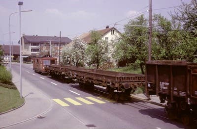 Selbst Güterzüge verkehrten damals durchs Dorf.