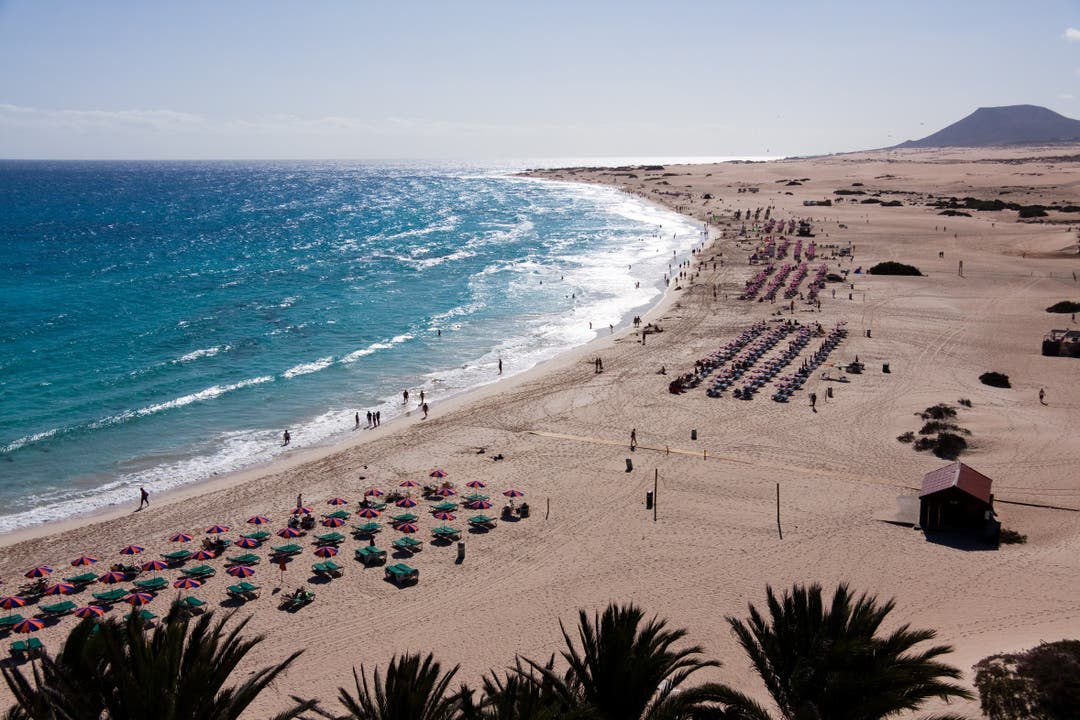 Auch die Kanarischen Inseln sind ein beliebtes Ferienziel. Hier die Insel Fuerteventura.