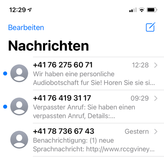 betruger hinter voicemail sms