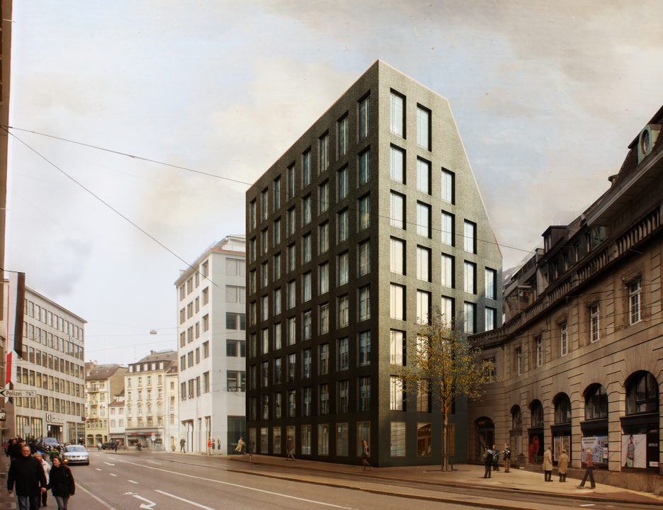 Das Projekt Stadthaus erhielt den vierten Platz und wurde von Morger und Dettli Architekten aus Basel entworfen. 