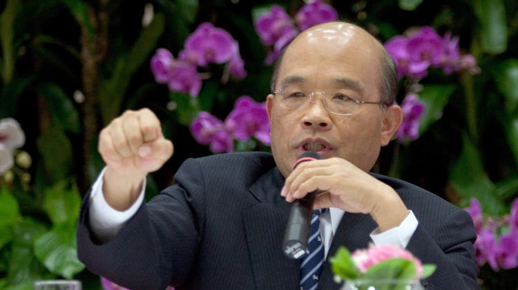 Der taiwanesische Premierminister Su Tseng-chang wirft China vor, gegen den Frieden zu agieren. (Archivbild) (Keystone)