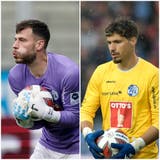 Marius Müller (links) und Vaso Vasic haben beide schon hervorragende Leistungen im Tor des FC Luzern gezeigt. (Bilder: Martin Meienberger/Freshfocus (24.07.2021/03.10.2021))