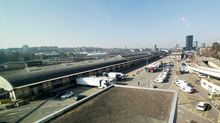 Der Güterbahnhof Wolf wird zur gemischten «Smart City».  Als Wohnlage ist die Sicht auf viel Verkehr garantiert. (Kenneth Nars)