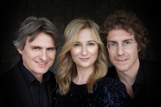 Das Schweizer Klaviertrio mit Martin Lucas Staub, Angela Golubeva und Joël Marosi.