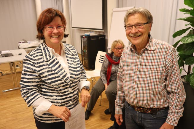 Theologin Karin Tschanz und Hermann Lauk, der seine Frau bis zum Tod umsorgt hat.