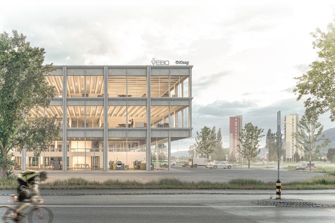 So soll der Vebo-Neubau auf dem «Glutz-Blotzheim-Areal» aussehen – «im Herzen der Gesellschaft», sagt Vebo-Direktor Marc Eggimann.