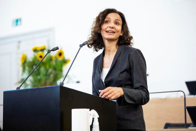 Nationalrätin und Präsidentin der SP-Aargau, Gabriela Suter. Aufgenommen am 29.08.2021