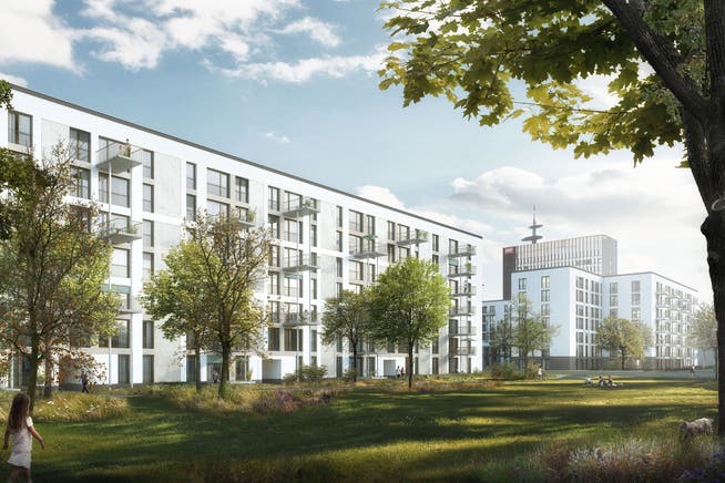 Von der neuen Wohnsiedlung Leutschenbach sollen 127 Wohnungen subventioniert werden. 