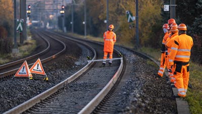 Gleisschaden: Zwischen Lausanne und Genf verkehren bis Donnerstag keine Züge mehr. (Keystone)