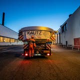 Schwertransport zur Stahl Gerlafingen AG. (Michel Lüthi)