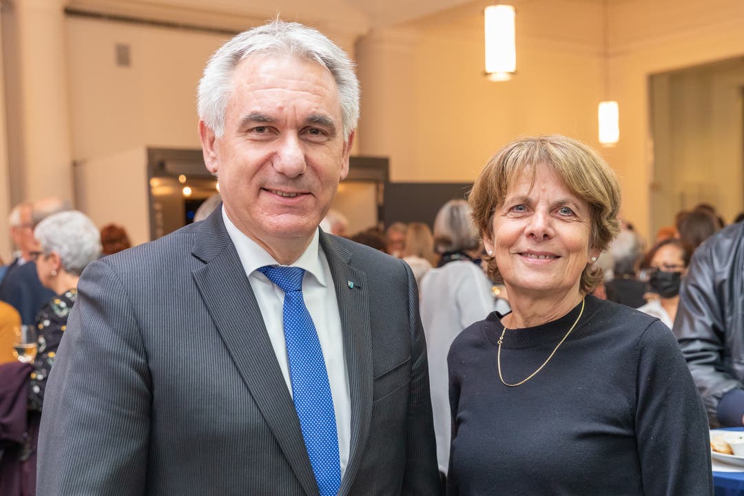 Regierungsrat Alex Hürzeler und Jolanda Urech, die ehemalige Stadtpräsidentin von Aarau