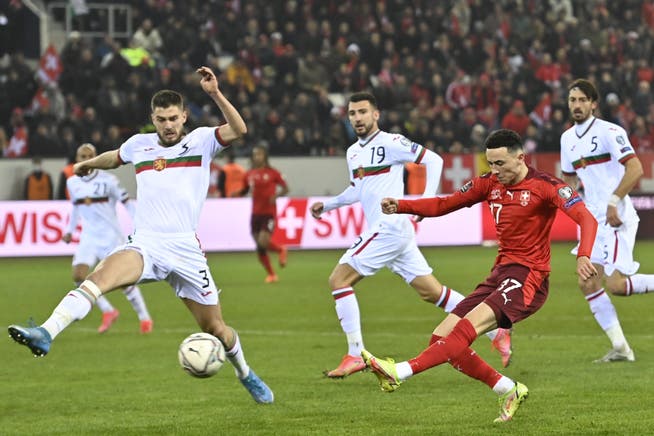 Der Ex-Luzerner Ruben Vargas trifft in der 57. Minute zum 2:0 für die Nati.