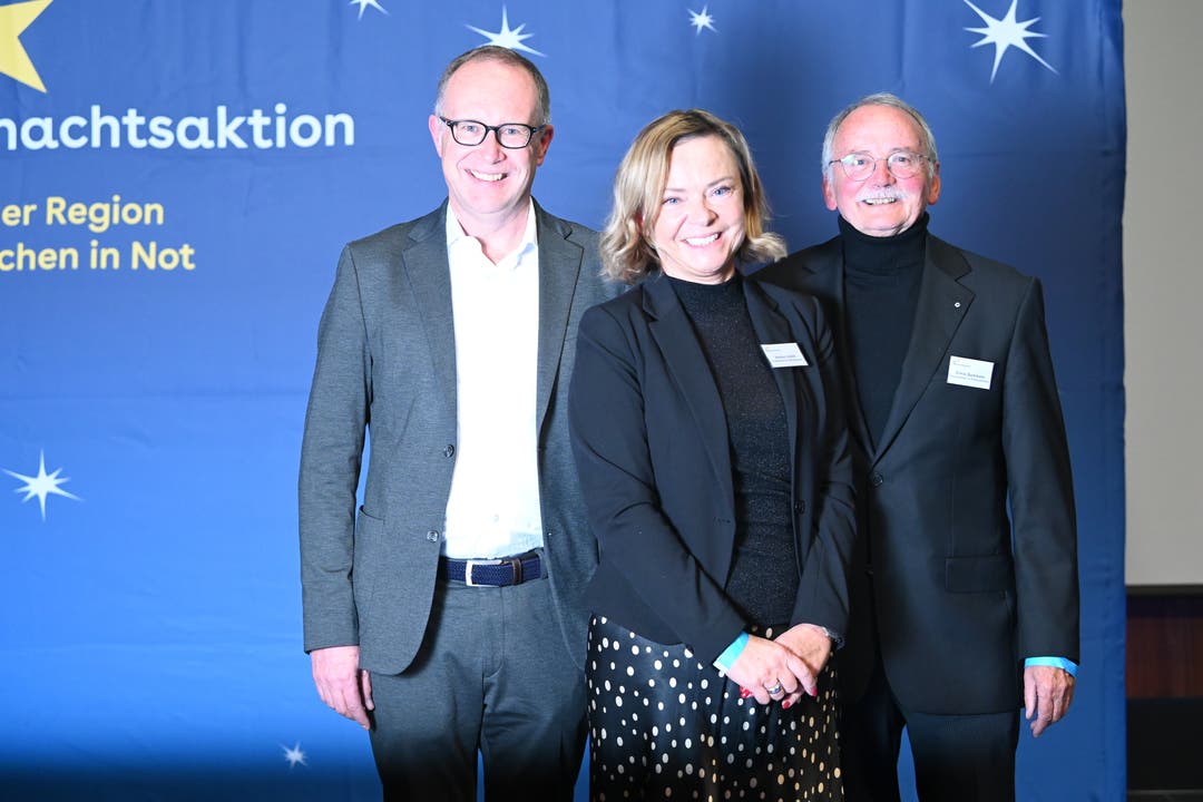 Martin Merki, Sozialdirektor Stadt Luzern, Bettina Schibli, Stiftungsratspräsidentin und Erwin Bachmann, Ehrenpräsident. 