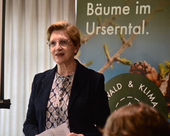 Alt Nationalrätin Gabi Huber präsidiert den Verein Wald und Klima Ursern.