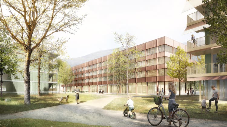Campus Technik Grenchen: Illustration des Siegerprojekts von Stähelin Partner Architekten AG Basel. (zvg / sol)