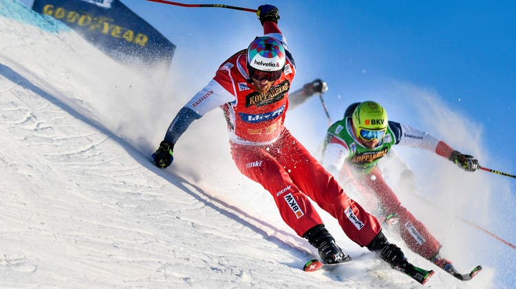 Skicrosser Alex Fiva muss für den Saisonstart zur Generalprobe für Olympia nach China. (Gian Ehrenzeller / KEYSTONE)