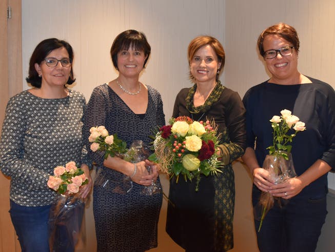 Der neuformierte Vorstand der Musikbühne Uri (von links): Silvia Planzer, die neue Präsidentin Margret Wipfli, Franziska Dahinden und Salomé Walker.