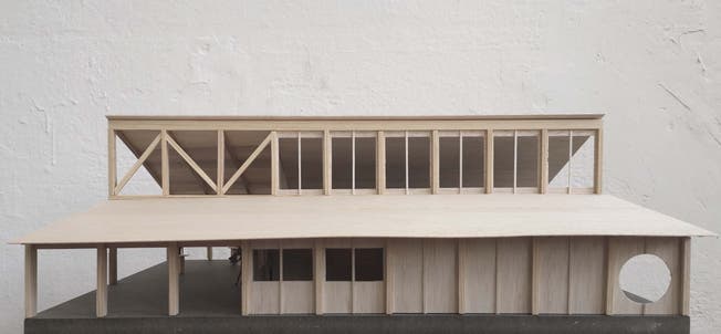 Das Siegerprojekt stammt vom Deitinger Architekturbüro Luna Productions und umfasst ein eingeschossiges Holzgebäude.