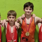 Die Medaillengewinner (von links): Timo Heeb, Lio Rüegg, Tinio Ritter und Rio Goldener. (Bilder: PD)