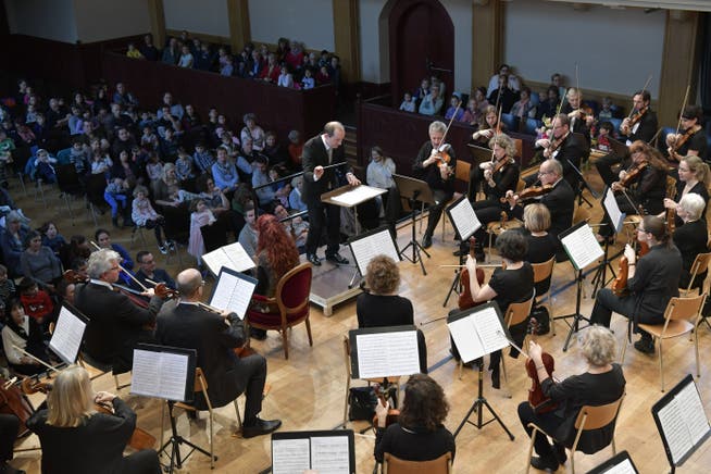 Das Stadtorchester Solothurn bei einem Kinderkonzert im Jahr 2018.