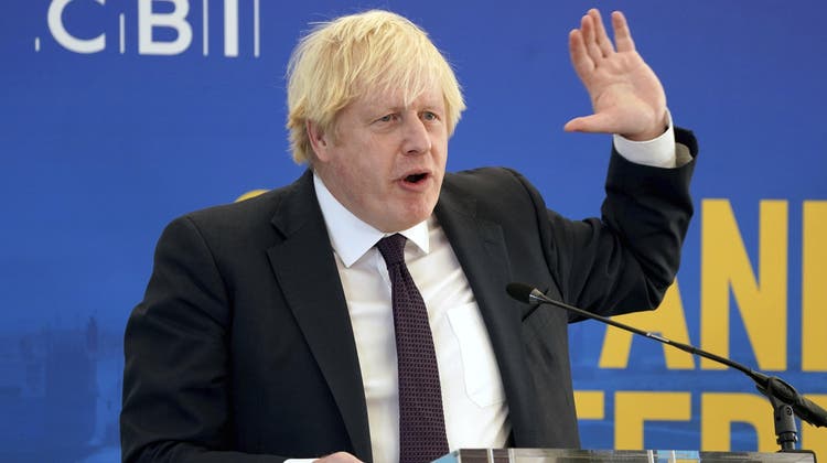 Boris Johnson sprach am Montag zu Wirtschaftsvertretern – und sorgte für Fragezeichen. (Owen Humphreys)
