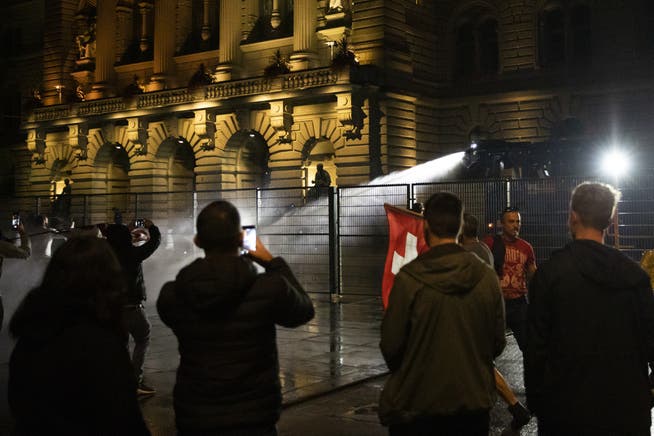 In Bern kam es auch immer wieder zu Demonstrationen gegen die Coronamassnahmen. 