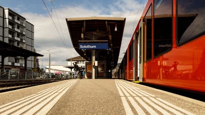 Blick auf den heutigen RBS-Bahnhof in Solothurn. (Hanspeter Bärtschi / SZ)