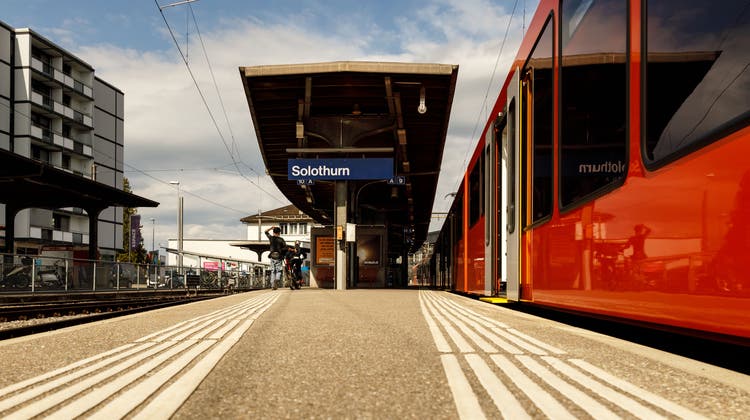 Blick auf den heutigen RBS-Bahnhof in Solothurn. (Hanspeter Bärtschi / SZ)