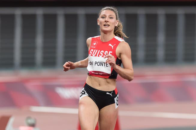 Sorgte mit ihrem 5. Platz über 100 Meter an den Olympischen Spielen von Tokio für eine Schweizer Sternstunde: Ajla Del Ponte.