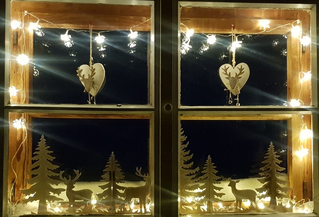 Adventsfenster im Eggenbergli.