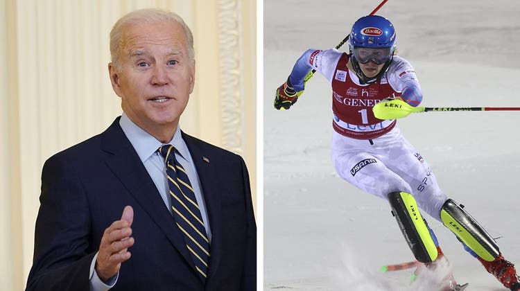 Die Amerikanerin Mikaela Shiffrin darf weiterhin an den Olympischen Winterspielen in Peking teilnehmen, auch wenn die US-Regierung die Wettkämpfe boykottieren wird. (Nick Didlick / EPA)