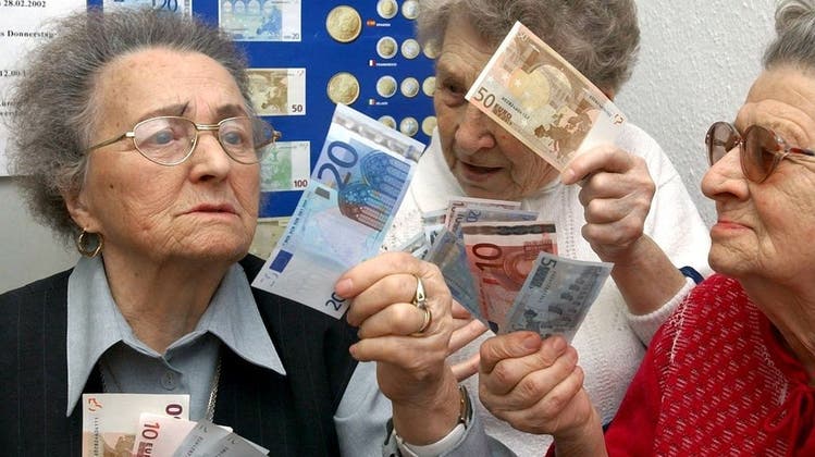 Bald mit berühmten Gesichtern drauf? Euro-Geldscheine. (Keystone)
