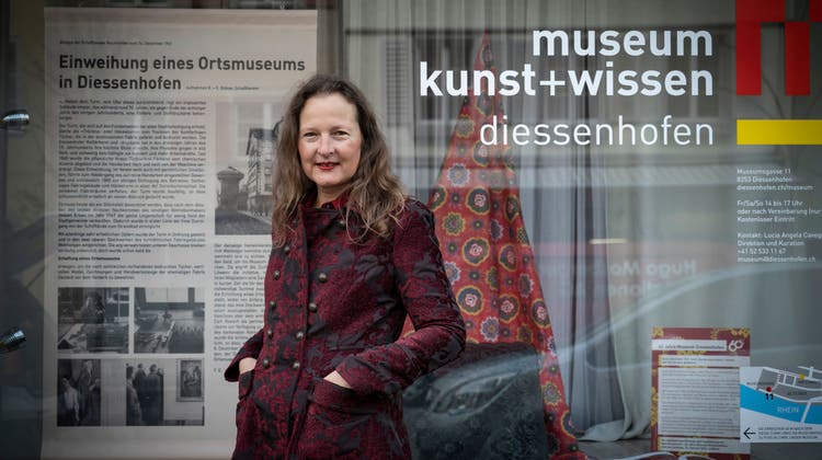 Das Schaufenster des Museums kunst+wissen an der Hauptstrasse 28 in Diessenhofen. (Bild: Ralph Ribi)