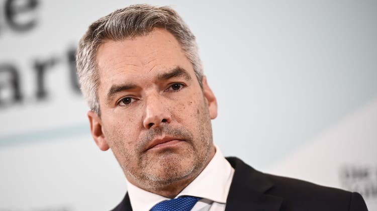 Österreichs Kanzler Karl Nehammer. (Christian Bruna / EPA)