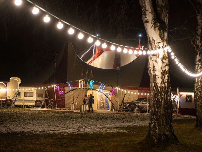 Weihnachtszirkus Stey im Murg-Auen-Park, Frauenfeld 2021.