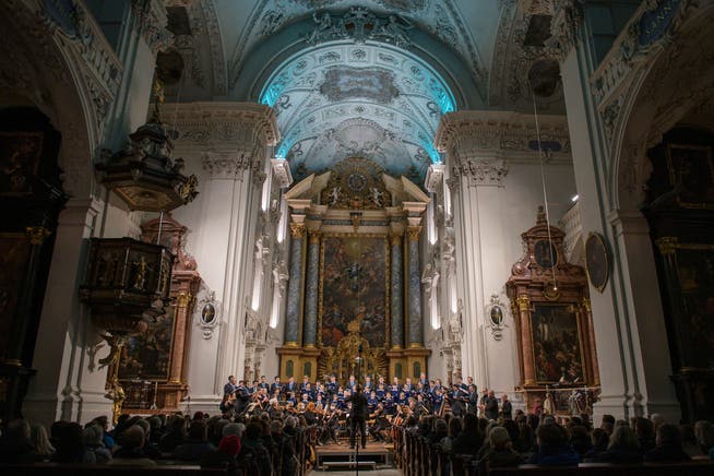 Das Konzert der Singknaben in der Jesuitenkirche.