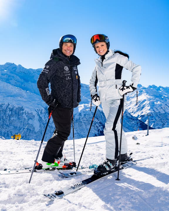 Michelle Hunziker und Giorgio Rocca sind Markenbotschafter von Schweiz Tourismus in Italien.