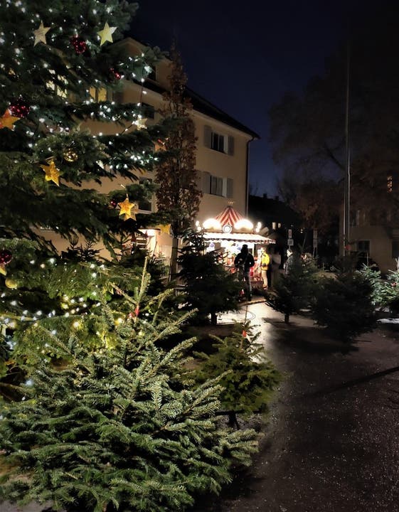 Fröhliche Vorweihnachtsstimmung an der Dorfstrasse im Geissensteinquartier Luzern.