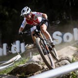 27. August: Die Sennwalderin Nicole Göldi rast an den Weltmeisterschaften von Val die Sole (Italien) zum Weltmeistertitel in der Kategorie E-Mountainbike. (Ego-Promotion/Swiss Cycling)