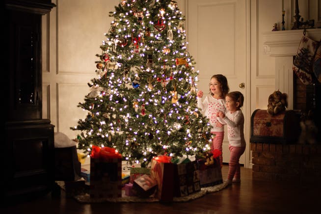 Leuchtende Kinderaugen und die Zeit mit der Familie ist für einige Persönlichkeiten das schönste Geschenk an Weihnachten.