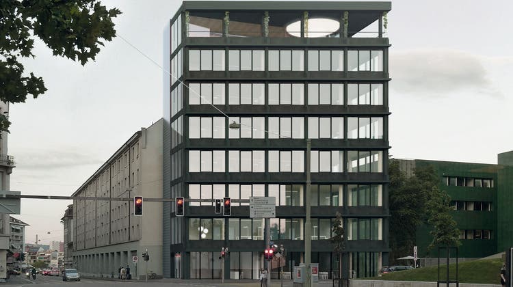 Entstehen wird der Neubau direkt gegenüber des Universitätsspitals Basel. (zvg)