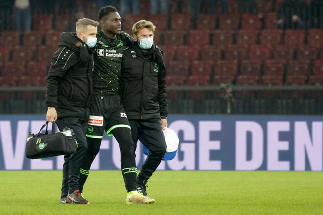 Ousmane Diakité verletzte sich im Spiel gegen den FC Zürich.